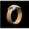 Image 3 : 0.25 ctw Diamond Ring - 14KT Two-Tone Gold