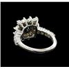 Image 3 : 4.75 ctw Black Diamond Ring - 14KT White Gold