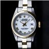 Image 1 : Rolex Two-Tone Mother Of Pearl Roman Oyster Band DateJust Ladies Watch