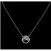 Image 2 : 0.34 ctw Diamond Necklace - 14KT White Gold