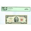 Image 1 : 1963 PCGS GN66PPQ $2 Red Seal Legal Tender Bank Note