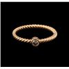 Image 1 : 0.09 ctw Diamond Ring - 14KT Rose Gold