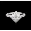 Image 2 : 0.81 ctw Diamond Ring - 14KT White Gold