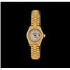 Image 1 : Rolex 18KT Gold Super President 2.18 ctw Diamond DateJust Ladies Watch