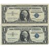 Image 1 : 1957 $1 Silver Certificate Currency Lot of 2