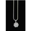 Image 1 : 0.55 ctw Diamond Pendant - 14KT White Gold