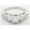 Image 4 : 1.00 ctw Diamond Ring - 14KT White Gold