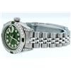 Image 6 : Rolex Stainless Steel Green String Diamond VVS DateJust Ladies Watch