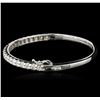 Image 2 : 14KT White Gold 2.93 ctw Diamond Bracelet