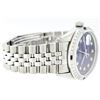 Image 6 : Rolex Stainless Steel Diamond And Sapphire DateJust Men's Watch
