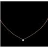 Image 2 : 0.09 ctw Diamond Necklace - 14KT Rose Gold