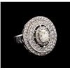 Image 1 : 14KT White Gold 1.72 ctw Diamond Ring