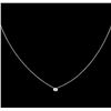Image 2 : 0.09 ctw Diamond Necklace - 14KT White Gold