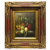 Image 1 : Framed Oil On Canvas, Still Life