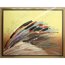 "Indian Feathers" Acrylic Painting
