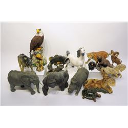 Fifteen Assorted Resin Animals