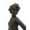 Image 3 : Art Deco Bronze Hula Hoop Girl On Marble