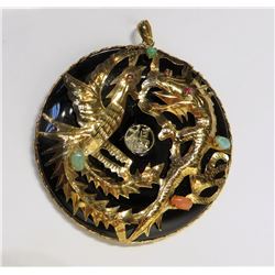 14k Dragon/ Phoenix Pendant