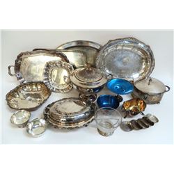 Twenty Assorted Silver Plated Pieces