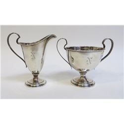Sterling Creamer & Sugar