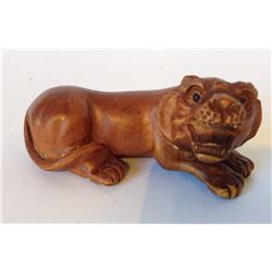 Box Wood Netsuke Tiger