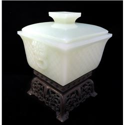 White Jade Censer With Stand