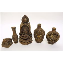 Five Soapstone Carvings