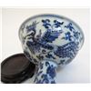 Image 3 : Blue & White Ming Wine Cup On Stand