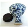 Image 4 : Blue & White Ming Wine Cup On Stand