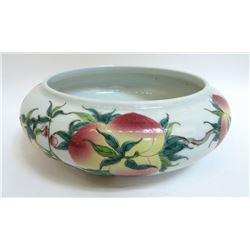 Yongzheng Peaches & Bats Brush Washer