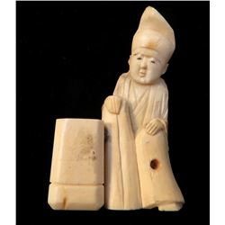 19th Century  Japanese Bone Carved Netsuke