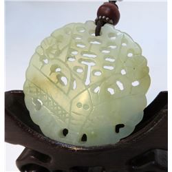 Green Jade Butterfly Pendant