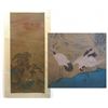 Image 1 : Ming Dynasty Style Ibis Watercolor Scroll