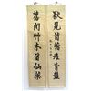 Image 1 : Two Calligraphy Scrolls After Wen Tonghe