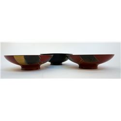 Lacquer Decorated Rice Bowls