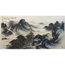 Chinese Painting Of Mountains And River