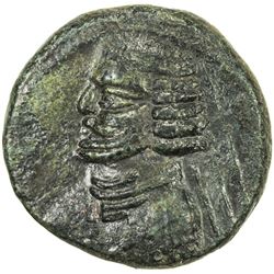 PARTHIAN KINGDOM: Orodes II, c. 57-38 BC, AE tetrachalkoi (3.46g), Mithradatkart. EF