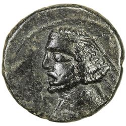 PARTHIAN KINGDOM: Orodes II, c. 57-38 BC, AE tetrachalkoi (2.92g), Mithradatkart. VF