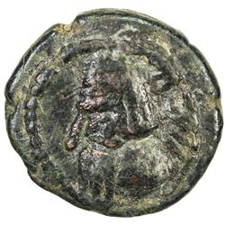 PARTHIAN KINGDOM: Artabanos II, AD 10-38, AE chalkoi (1.63g), Mithradatkart. VF