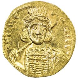 BYZANTINE EMPIRE: Constantine IV, Pogonatus, 668-685, AV solidus (4.38g), Constantinople. UNC