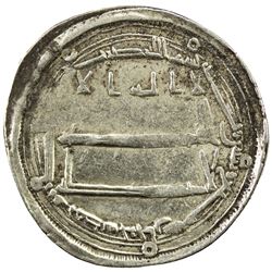 ABBASID: al-Rashid, 786-809, AR dirham (3.13g), Madinat Jurjan, AH187. VF