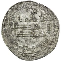 ABBASID: al-Muqtadir, 908-932, AR dirham (2.48g), al-Mawsil, AH296. VF-EF