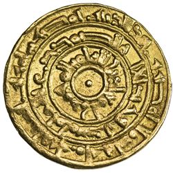 FATIMID: al-Mu'izz, 953-975, AV dinar (4.16g), Misr, AH363. VF