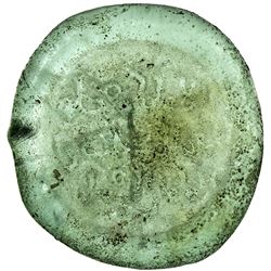 FATIMID: al-Mustansir, 1036-1094, glass jeton (2.77g). F-VF