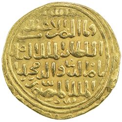 BAHRI MAMLUK: Muhammad I, 3rd reign, 1310-1341, AV dinar (7.22g), MM, ND. EF-AU