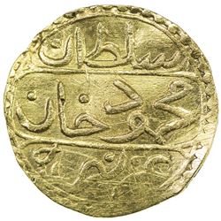 ALGIERS: Mahmud I, 1730-1754, AV 1/2 sultani (1.65g), Jaza'ir, AH1164. VF