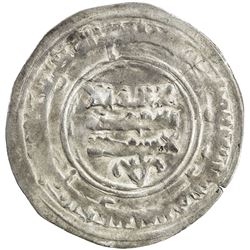 BANIJURID: Harb b. Sahlan, 955-976, AR dirham (1.98g), Andaraba, AH345. VF-EF