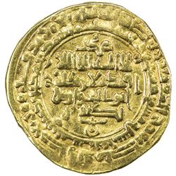 SAMANID: 'Abd al-Malik II, 999-1000, AV dinar (3.81g), Nishapur, AH389. VF
