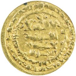 GHAZNAVID: Mahmud, 999-1030, AV dinar, Nishapur, AH418. ANACS VF35