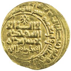 GREAT SELJUQ: Malikshah I, 1072-1092, AV dinar (4.44g), MM, AH484. EF